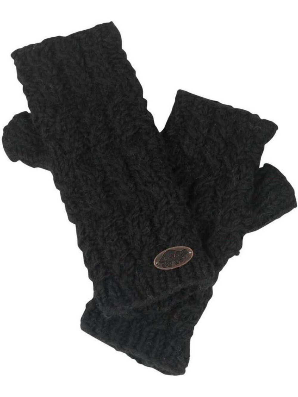 Cozy Hand-Knit Wool Fingerless Mittens for Women - Perfect for Winter Warmth